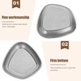 thumbnail image 4 of Dipping Dish Stainless Steel Mini Sauce Plates for Kitchen Use 4Pcs, 4 of 5