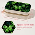 thumbnail image 5 of St. Patrick's Day Decorative Velvet Jewelry Box with Removable Compartment - Portable Necklace Organizer - Great Gift!, 5 of 7