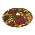 thumbnail image 2 of Balery Sunflower Printed Christmas Tree Skirt , Merry Christmas Party Christmas Tree Decoration,Adjustable Tree Skirt-36", 2 of 8
