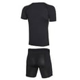 thumbnail image 4 of heyac Men's Workout Sets Athletic Clothes Soccer Shirts Shorts 3 Pack Basketball Running Gym Football Outfits Summer, 4 of 4