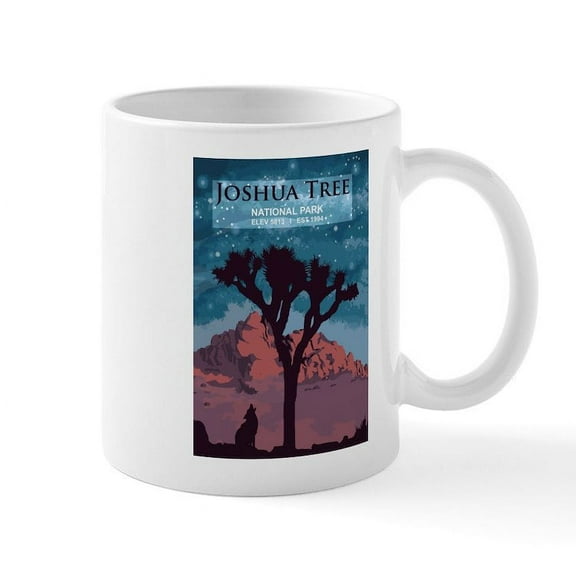CafePress - Joshua Tree Mugs - 11 oz Ceramic Mug - Novelty Coffee Tea Cup