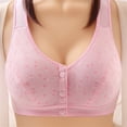 thumbnail image 4 of qolati Front Buckle Nursing Bras for Women Floral Seamless Stretch Full-Coverages No Underwire Sports Bra Wireless Comfortable Breathable Support T-Shirt Bras, 4 of 4