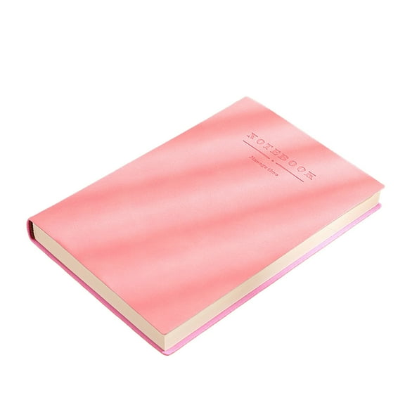 A4 Notebooks Journal, 360 Pages Soft Leather Hard Cover Notebooks Thick Paper, in Office School Business Note Taking Writing (Pink)