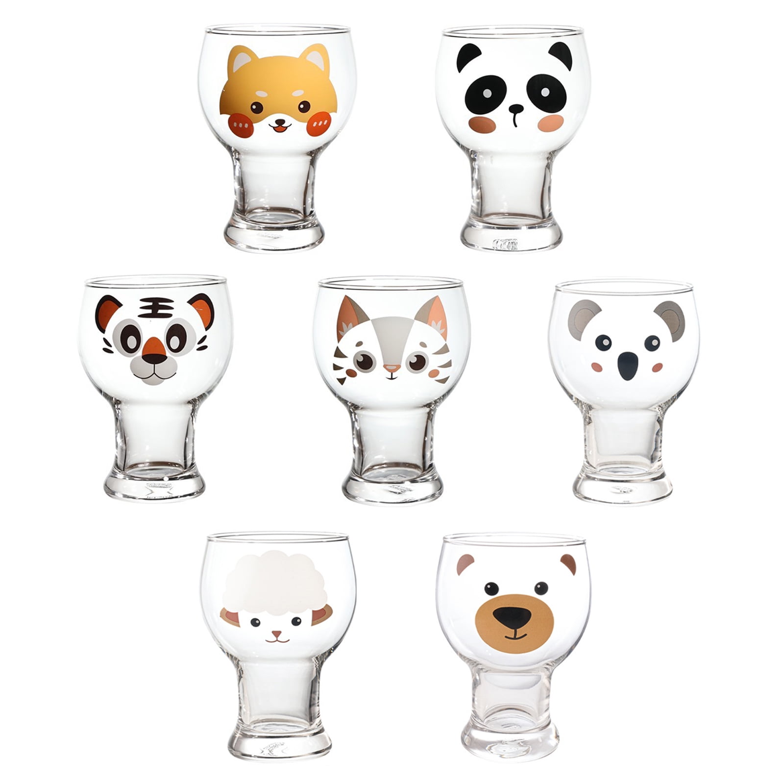 Vatery - Cute Animal Double Wall Glass Mugs – DailyBoho