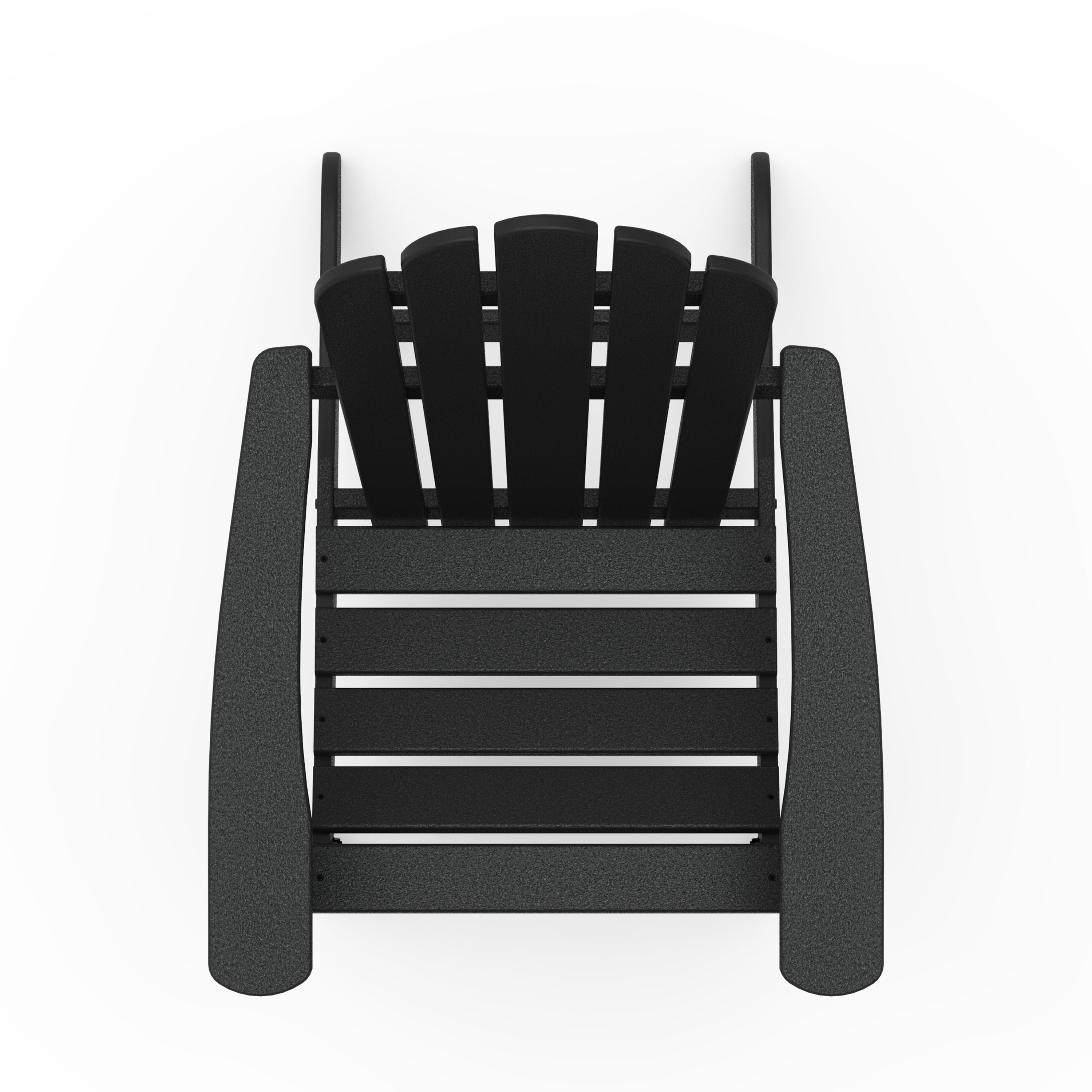 Better Homes & Gardens by POLYWOOD Southlake Outdoor Flowerback Adirondack Chair, All-Weather HDPE, Patio Seat, Black