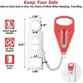 thumbnail image 3 of Portable Door Lock Home Security Door Locker Travel Lockdown Locks, 3 of 5