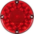 thumbnail image 2 of 2Pcs 7 Inch Round LED Trailer Tail Lights - 17 LED Sealed Truck RV Bus Stop Turn Brake Lights 12-24V with Inner Reflector Lens, 2 of 7