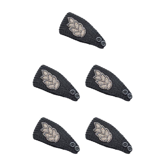 Sonducket Diademas de ganchillo a prueba de viento Protector de cabeza elástico cálido grueso calentador de oreja diadema accesorios para el Type2 NO2