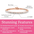 thumbnail image 3 of Cate & Chloe Kaylee 18k Rose Gold Plated Tennis Bracelet with Simulated Diamonds Gift for Women, 3 of 9