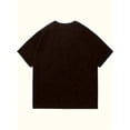 thumbnail image 2 of playera de manga corta para adultos con logotipo de los años 90 clásico Style Graphic TeesBlack Cat and Skull Hand Pattern Printed Men's round Neck Short Sleeve Cotton T-shirt, Casual Summer T-shirt, 2 of 6