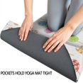 thumbnail image 3 of 74x26 Inch Yoga Towel, Sweat Absorbent Non-Slip Mat for Hot Yoga, Pilates & Fitness,Mixed Citrus Lollipop Dot White Cartoon Pastel Repeat, 3 of 5