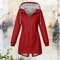 thumbnail image 6 of Sentmoon Lightweight Rain Jacket Waterproof Hooded Neck Spring Jackets Long Sleeve Fall Coats with Pockets for Rainy Days Golf Weekend, 6 of 8