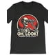 thumbnail image 1 of Camiseta de Halloween - Camiseta negra de manga corta con estampado de esqueleto de verano, divertida, informal, versátil y con estampado de memes., 1 of 6