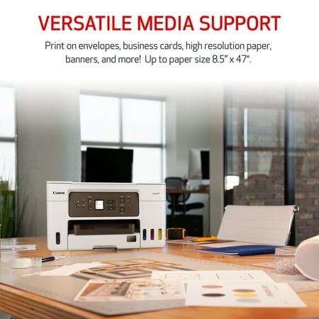 Canon - MAXIFY MegaTank GX3020 Wireless All-In-One Inkjet Printer - White