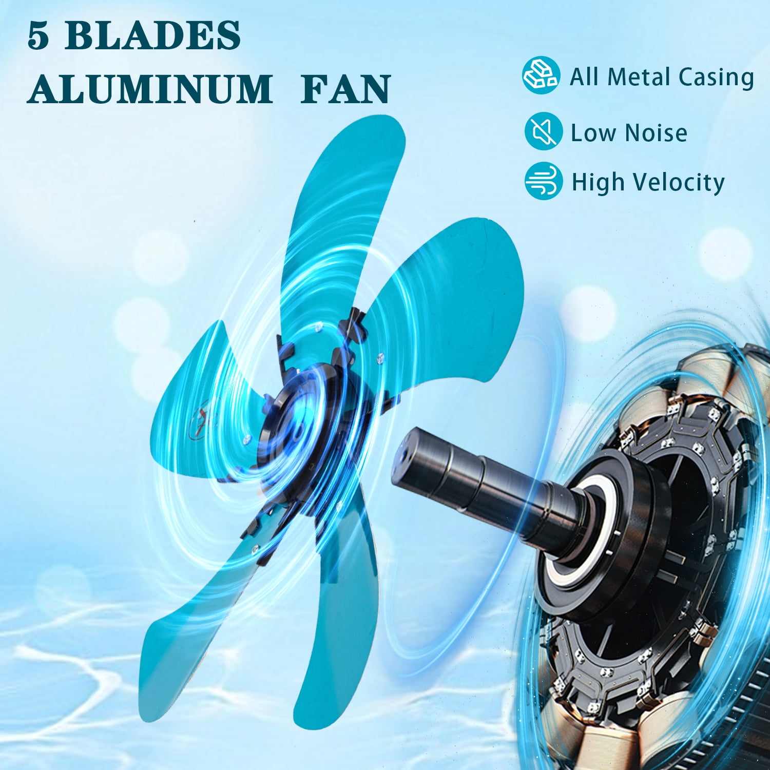 2 Pack 22" Wall Mount Fan, 3 Speeds Wall Oscillating Fan with 7000 CFM, Cooling Fan, High Velocity Fans, Black