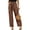 Brown, variant on Sherrylily Women High Waisted Palazzo Pants Belted Wide Leg Long Trousers with Pockets
