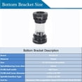 thumbnail image 3 of Hollowtech II Bottom Bracket Mountain Bike Crank Chainring BB, Aluminum Alloy/Plastic 68/73mm Threaded Bearings MTB Bike Fit 8-11 Speed Shimano SRAM Chain, 3 of 4