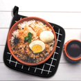 thumbnail image 4 of Juego de 4 piezas de manoplas grandes de algodón para horno, resistente al calor, soporte cuadrado para ollas, suministros de cocina, 17*17cm TUNC Sencillez, 4 of 5