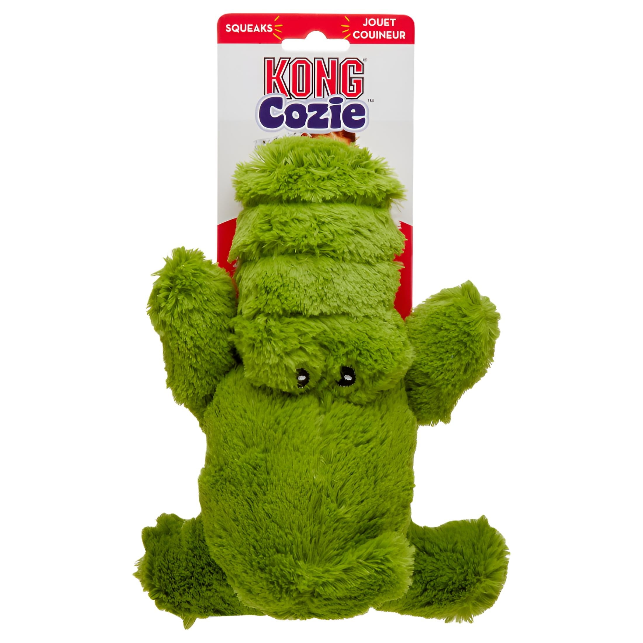 KONG Cozie Ali the Alligator Dog Toy Medium Green Durable Plush Walmart