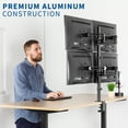 thumbnail image 4 of Quad LCD Monitor Fully Adjustable Desk Mount Stand | For 4 Screens 17" to 32", 4 of 8