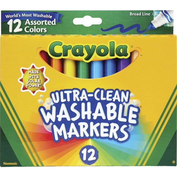 Crayola 12 Ct Ultra-Clean Washable Markers