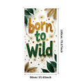 thumbnail image 3 of LUUFILx Born to be Wild Backdrop Banner Party Decorations Jungle Theme Birthday Photo Booth Background Celebration Props Event Supplies Festive Decor, 3 of 8