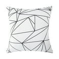 thumbnail image 6 of Topfinel Block Print Pillow Covers 18x18 Set of 4 Geometric/Stripe/Line Outdoor Decorative Throw Pillows Farmhouse Pillowcases Flannel Cushion Case Decor for Home Sofa Couch Bed, 6 of 9