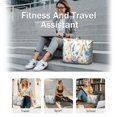 thumbnail image 5 of Tote Bag for Women - Pioneer Flower Shoulder Bag - Large Utility Work Duffle Bag with Zipper Handbag for Travel, Work, Sprots, 5 of 5