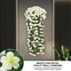 thumbnail image 1 of Flores colgantes de imitación de violetas, orquídeas artificiales decorativas, violetas de seda de imitación, decoración para el hogar y el jardín, ramo grande, fácil de colgar, flores, 1 of 8