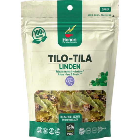 Linden Loose Herbs (Tilo Tila) 0.5 oz (14 g) - Natural, Dried Linden Plant Leaf for Herbal Tea Supplement