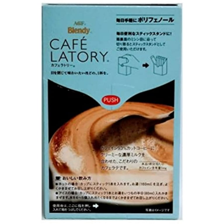 Agf Blendy Cafe Latory Stick 6P Thick Creamy Cafe Latte De Cafe 10G X 6  (60G/Box) - Caffeine 93-Percent Reduced Coffee With Creamy Concentrated  Milk