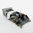 thumbnail image 2 of Ambesonne Rustic Bedding Set 3 Pcs, Vintage Farmhouse Cow Cheeks, Twin, Grey Black and Orange, 2 of 2