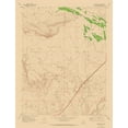 thumbnail image 2 of USGS 25x32 Black Ornate Wood Framed with Double Matting Museum Art Print Titled - Danish Flat Utah Quad - USGS 1970, 2 of 4