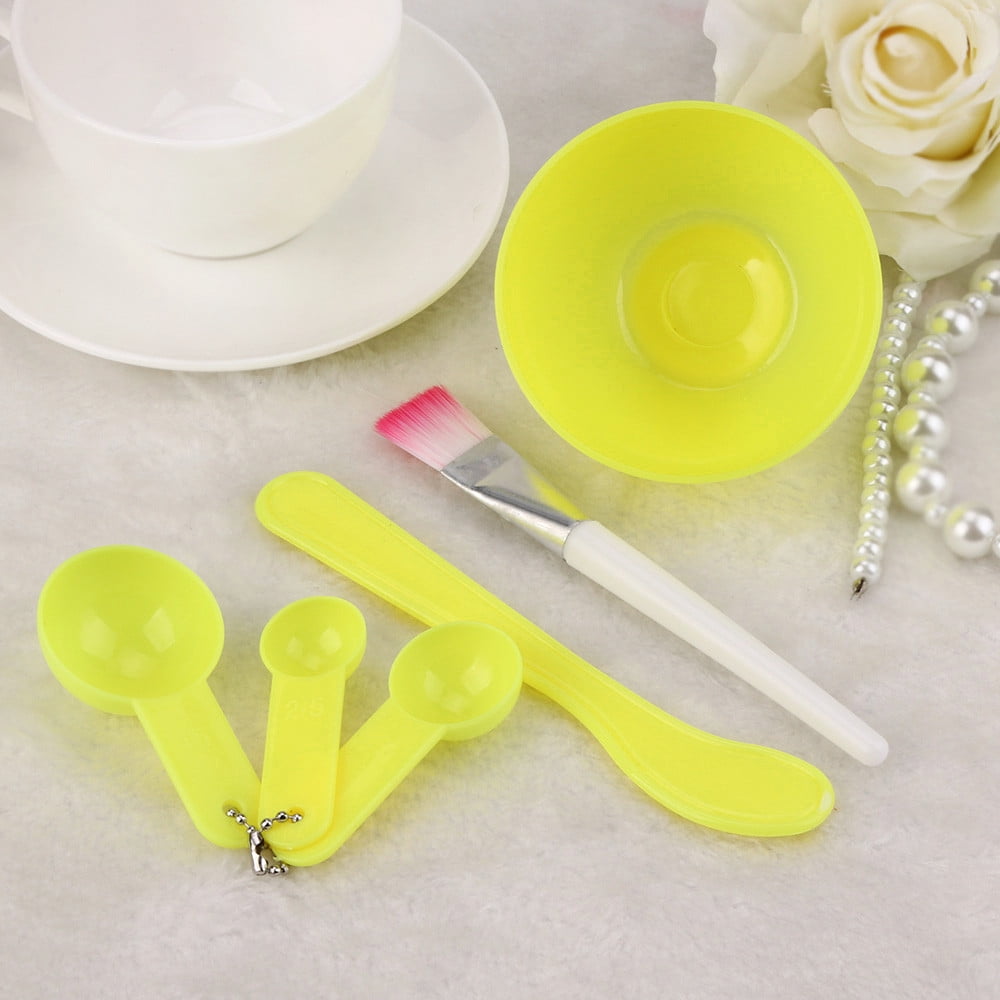 keusn 4 in 1 diy facial mask mixing bowl brush spoon stick tool face