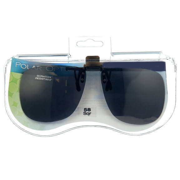 HBMYN Unisex Flipups 58 Clipons Sunglasses,Gray Sunglasses Clip Ons for Glasses