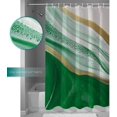 thumbnail image 6 of Ombre Green Marble Shower Curtain, Gradual Color Shower Curtain Set with Hooks, Spring Summer Waterproof Fabric Shower Curtains for Bathroom Decor, 72x84 Inch Bath Curtain, 6 of 6
