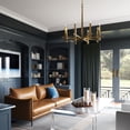 thumbnail image 5 of 8 Light Chandelier In Minimalist Style-33.5 Inches Tall And 39 Inches Wide     -Traditional Installation Capital Lighting 449681Ad, 5 of 7