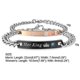 thumbnail image 4 of Pulsera de acero inoxidable para parejas, amantes para él y para ella, regalo del Día de San Valentín, 4 of 4
