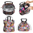 thumbnail image 2 of Pioneer Flower Drawstring Lunch Bag Women - Drawstring Lunch Bag Insulated for Work Office - Stain-Resistant Large Lunchbags for Women with Multi-Pockets, 2 of 6