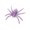 B006- Purple, variant on Outdoor Halloween Decorations, Spooky Halloween Decor, Haunted House Decorations, Halloween Window Decorations, 2.5X2.5 Inch Purple Flocked Faux Prank Prop for Porch, Yard, Lawn