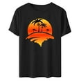 thumbnail image 4 of Sakmal Womens Summer Tops Short Sleeve Graphic Crew Neck T-Shirts Ladies Shirts and Tops, 4 of 4