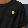 thumbnail image 5 of Dalix Alien Relaxed Heavy Cotton Short Sleeve Summer Tee Mens in Black S Small, 5 of 5
