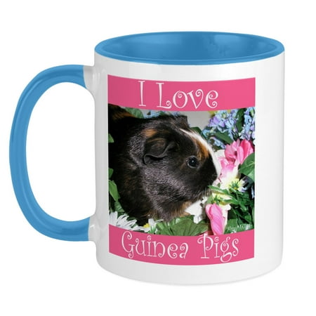 

CafePress - I Love Guinea Pigs! Mug - Ceramic Coffee Tea Novelty Mug Cup 11 oz