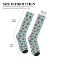 thumbnail image 5 of Bixox Snowflake Hot Cocoa Print Compression Socks,Compression Socks Women & Men Circulation for Medical,Running,Athletic, 5 of 7