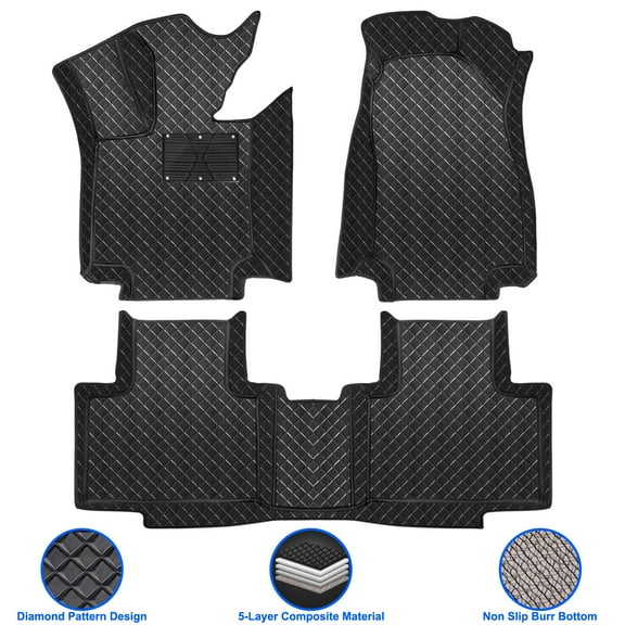 3PCS Floor Mats Custom For 2023-2024 Lexus RX350 RX350h RX500h RX450h All Weather Protector,Black