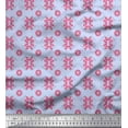 thumbnail image 1 of Soimoi Poly Georgette Fabric Dot & Floral Artistic Print Sewing Fabric Yard 42 Inch Wide, 1 of 5