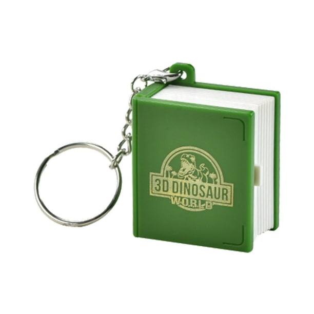 Juguetes Con Dinosaurios En 3D Para Niños Mini Llavero Emergente Mini Figuras De Dinosaurios Libro Pequeño Regalo Para Cubo Azul Verde
