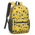 thumbnail image 2 of Police and Sheriff Yellow Pattern 17" Waterproof Oxford School Backpacks for Teens, S-Shape Padded Straps, for School, Travel, Hiking, Camping, 2 of 5