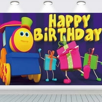 Bob the Train Poster Backdrop Banner Party Supplies Birthday Decorations Background for Photography Taspestry
