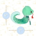 thumbnail image 4 of KIDS PREFERRED Harry Potter Slytherin Green Snake Plush Stuffed Animal with Embroidered Details and Green Stripped Scarf Hogwarts House Collectible for Babies, Toddlers, and Kids 6 Inches, 4 of 6